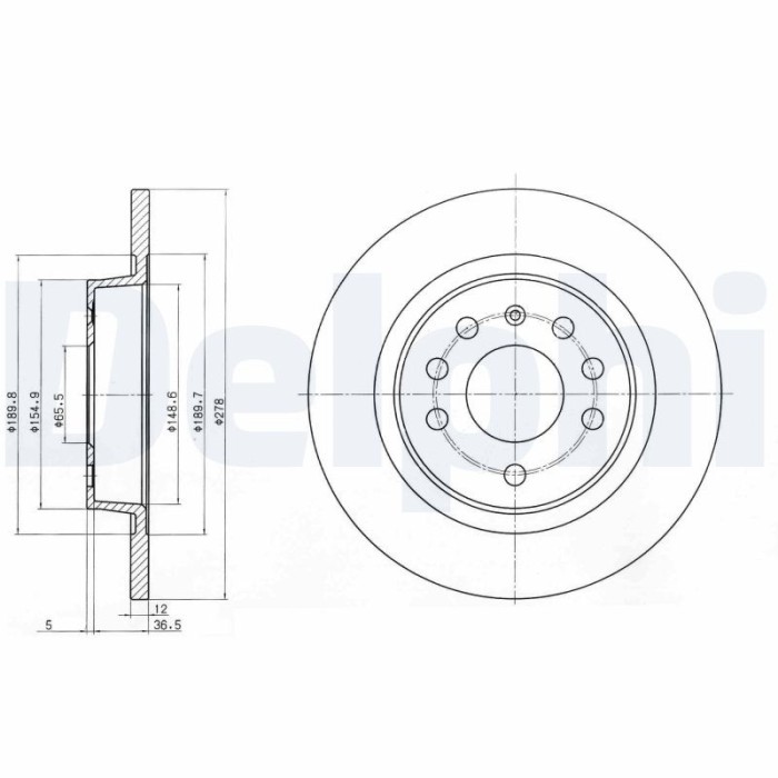 DELPHI BG3731C Disc frana