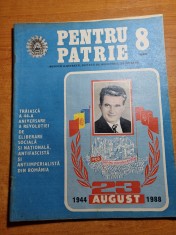 revista pentru patrie august 1988