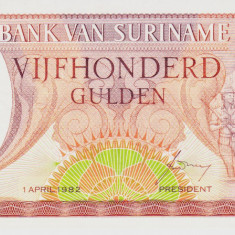 Bancnota Suriname 500 Gulden 1982 - P129 UNC