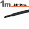 Tub Termocontractibil Negru &bull; 38 / 19 mm Best CarHome