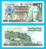 Scotia (pick 356) 1 Pound 1992 UNC serie: EC1171453; Comemorativă: Summitul European de la Edinburgh 1992