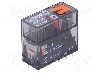 Releu electromagnetic, DPDT, 230V AC, 8A, seria RMP84, RELPOL - RMP84-2012-25-5230-WT