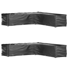 vidaXL Husă mobilier de grădină formă &icirc;n L, 20 ocheți, 300x300x70 cm