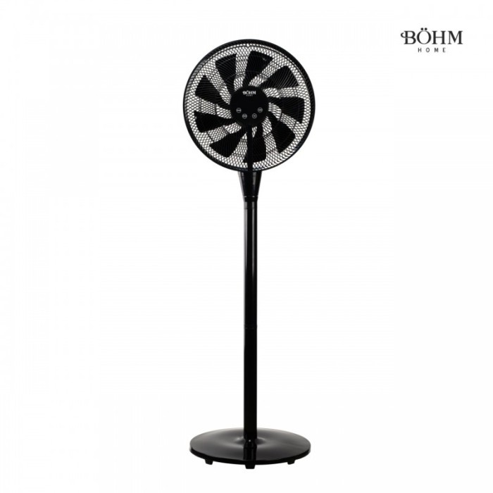 Ventilator de Podea BOHM, acumulator, 16 inch, 8 trepte de viteza, 25W, Ecran LED, telecomanda