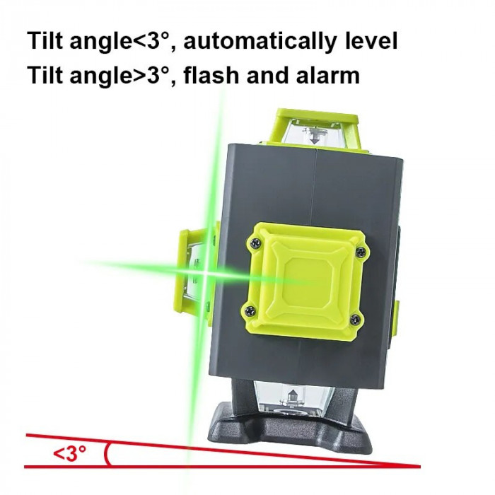 Nivela laser 16 linii 4D 💫💫💫profesionala cauciucata Bluetooth