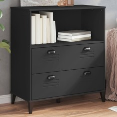 vidaXL Bibliotecă &bdquo;VIKEN&rdquo;, negru, 80x40x90 cm, lemn prelucrat