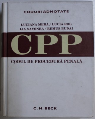 CODUL DE PROCEDURA PENALA de LUCIANA MERA ...REMUS BUDAI , 2008 foto