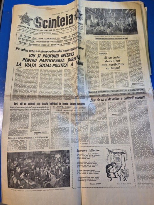 ziarul scanteia 2 decembrie 1979