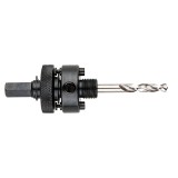 Adaptor pentru freza de gauri bimetalica 30-38 mm, cu burghiu, Graphite