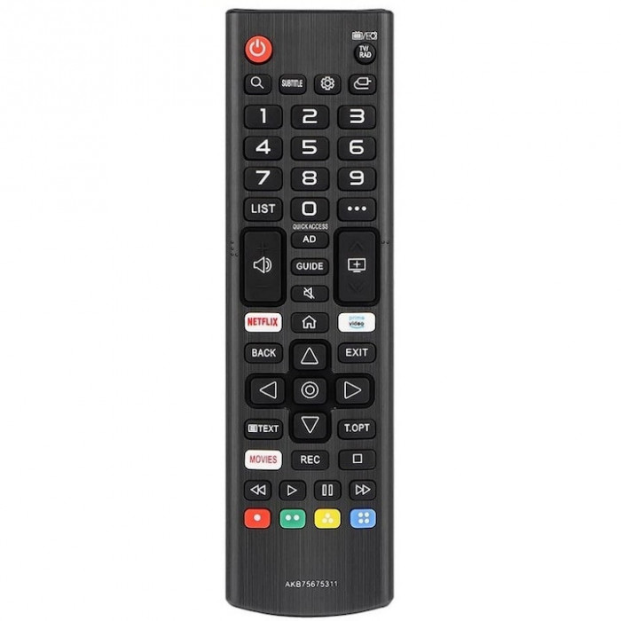 Telecomanda pentru LG Smart TV AKB75675311, neagra