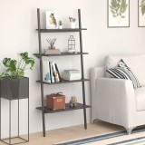 Cumpara ieftin Raft &icirc;nclinat, cu 4 niveluri, negru, 64x34x150,5 cm