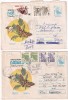 FILATELIE TEMATICA - PLIC ROMANIA TEMATICA INSECTE FLUTURI FAUNA VULPE, Stampilat