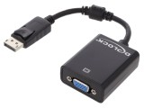 Convertor D-Sub 15pin și DisplayPort - 0,12m, ideal pentru VGA