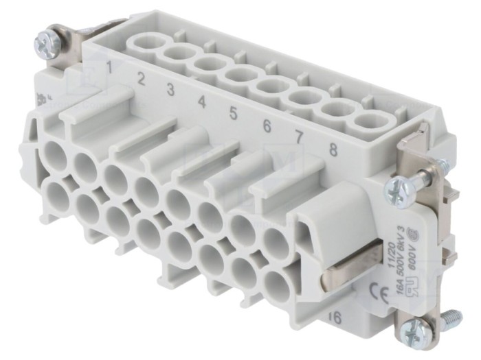 Conector mamă HDC 500V 16A 16P