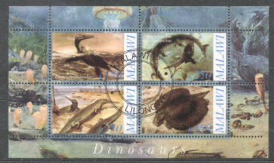 Malawi 2010 Dinosaurs, perf.sheetlet, used T.010 foto