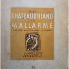 Perpessicius - De la Chateaubriand la Mallarme (1938)