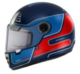 Cumpara ieftin Casca integrala pentru scuter - motocicleta MT Jarama Baux D7 albastru mat &ndash; model Retro &ndash; Cafe Racer XXL (63/64cm)