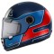 Casca integrala pentru scuter - motocicleta MT Jarama Baux D7 albastru mat &ndash; model Retro &ndash; Cafe Racer M (57/58cm)