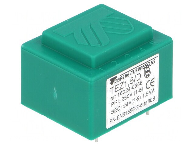 Transformator &Icirc;ncapsulat 1.5VA 230V la 24V PCB