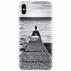 Husa silicon pentru Apple Iphone X, Abstract Dock Man Grey