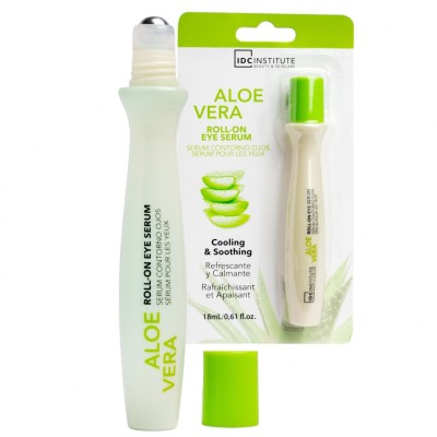 Ser roll-on revigorant si calmant cu aloe vera pentru ochi IDC Institute 68041, 18 ml foto