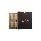 Supliment alimentar xPOPS, sub formă de capsule, ajută la susținerea potenței și erecției, cu ghimbir și palmier pitic, 4 buc
