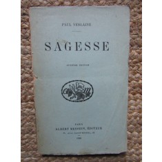 SAGESSE par PAUL VERLAINE , 1930
