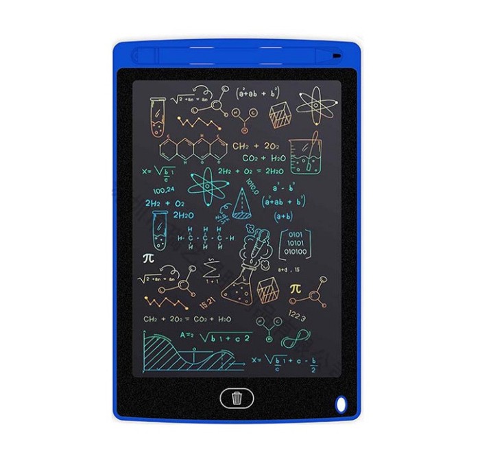 Tableta grafica de desenat pentru copii,color de 8.5 inch diagonala, cu buton de stergere si creion - Albastru