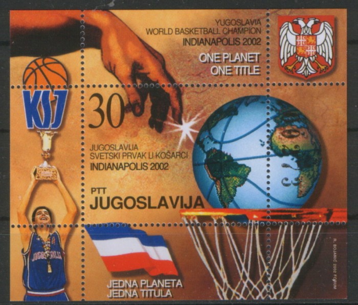 IUGOSLAVIA 2002, Sport, serie neuzata, MNH