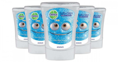 Dettol Kids Aloe Vera Ut&amp;aacute;nt&amp;ouml;ltő &amp;eacute;rint&amp;eacute;s n&amp;eacute;lk&amp;uuml;li k&amp;eacute;zmos&amp;oacute; k&amp;eacute;sz&amp;uuml;l&amp;eacute;khez 5x250ml foto