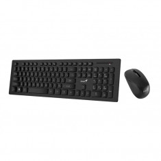 Kit mouse tastatura Genius SlimStar 8008 , Wireless , USB , Negru foto