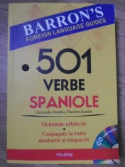 501 VERBE SPANIOLE ORDONATE ALFABETIC, CONJUGATE LA TOATE MODURILE SI TIMPURILE (CD INCLUS)-CHRISTOPHER KENDRIS, foto