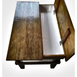 Masa de lemn cu doua compartimente de depozitare