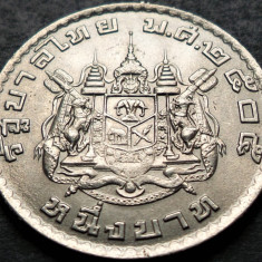 Moneda exotica 1 BAHT - THAILANDA, anul 1962 * cod 14 A