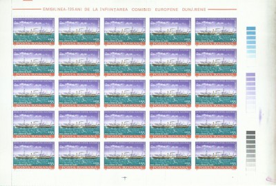 TSV$ - 1981 LP 1025 125 ANI INFIINTAREA COMISIEI EUROPENE SERIA IN COALA MNH/** foto