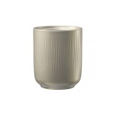 Ghiveci ceramica, Falun Glamour, diametru 13 cm, gri bej metalic