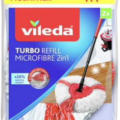 Înlocuire pentru mop Vileda TURBO 2în1, 1+1 gratuit