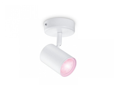 Spot LED RGB WiZ Imageo, Wi-Fi, Bluetooth, 4.9W, 345 lm, lumina alba si color foto