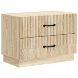 vidaXL Dulap de noapte cu sertar Stejar Sonoma 62 x 34,5 x 44,5 cm 895237