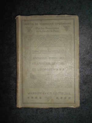 PIERRE DUVAL, J. GATELLIER - CHIRURGIE DE L&amp;#039;APPAREIL URINAIRE (1929) foto