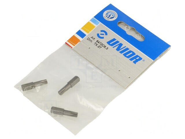 Capete Șurubelniță Torx TX27 25mm Set 3 Bucăți
