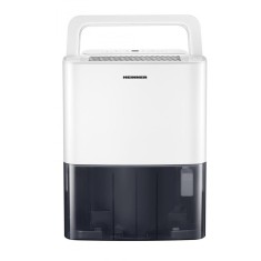 Dezumidificator Heinner HDU-M10, 10L/24h, control electronic, auto-restart, auto-oscilare, auto-dezghetare, timer 24h, 2.1L, maner, alb