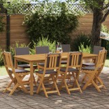 vidaXL Scaune Bistro pentru Exterior 8 pcs Gri &icirc;nchis 38 x 46 x 85 cm 3416296
