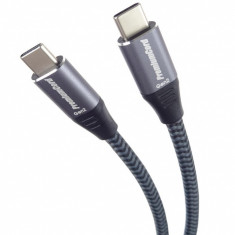 Cablu USB 3.2 Gen2-C la USB type C 100W T-T brodat 0.5m, ku31cr05