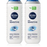 NIVEA MEN Sensitive gel de dus pentru corp si par ambalaj economic