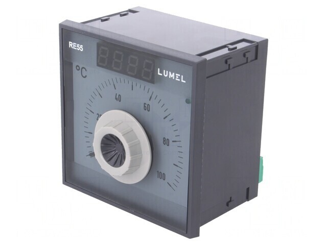 Regulator temperatură Pt100 cu releu SPDT și SPST-NO RE55