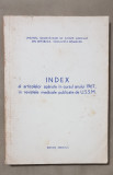 INDEX al articolelor apărute &icirc;n cursul anului 1967 &icirc;n revistele medicale U.S.S.M