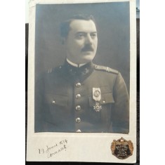 Fotografie pe carton, militar 1929
