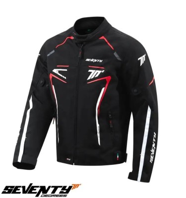 Geaca (jacheta) barbati pentru scuter - motocicleta Racing Seventy iarna model SD-JR65 Piston culoare: negru/rosu/alb Negru/rosu/alb XXL foto