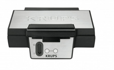 Aparat pentru preparat vafe gofre Krups FDK251, 850W, 6x12x12 cm, Negru - RESIGILAT foto